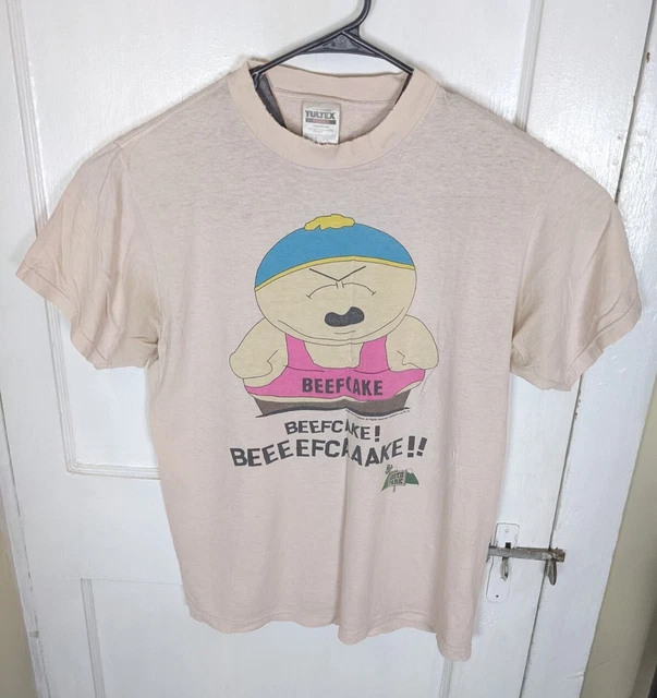 VINTAGE 1997 SOUTH Park Cartman Beefcake Tshirt Cartoon Comedy Central 