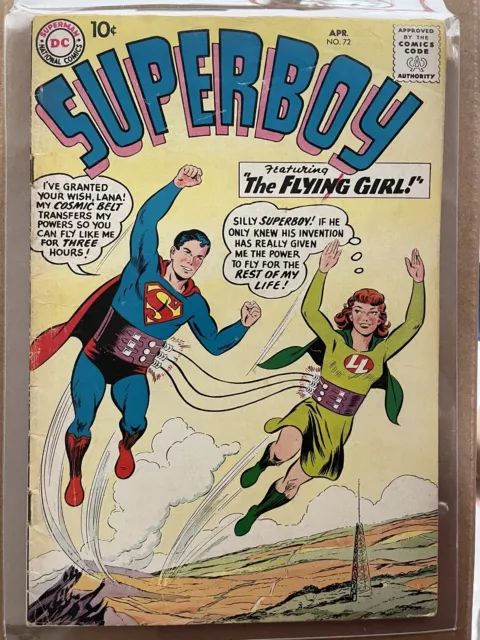 Superboy #72 (DC, 1959) VG/FN