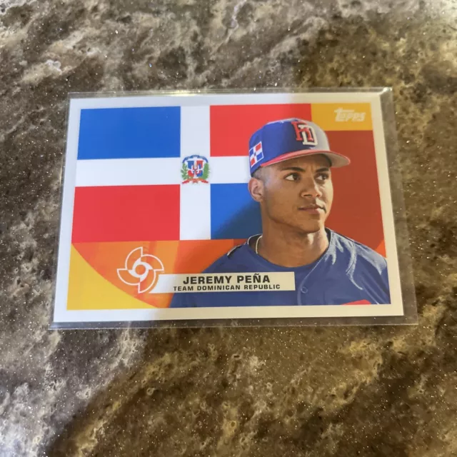 2023 TOPPS WBC Global Stars Flags Of A Nation F4 Jeremy Pena Dominican