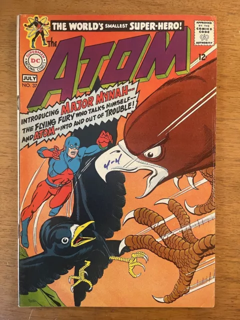 The Atom #37 July 1968 1st App Major Mynah Hawkman App Vintage DC Comic