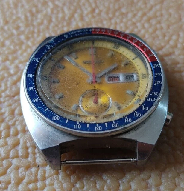 Montre Chronographe Vintage Citizen Réveil - Lot Pour Pièces Détachées