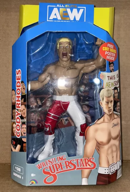 AEW Wrestling Superstars Cody Rhodes Figure RED Walmart Exclusive LJN