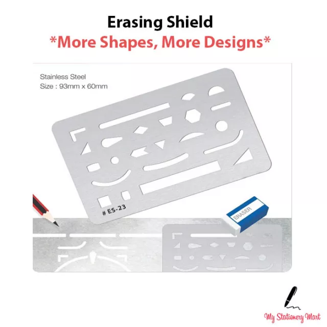 Liquidraw Erasing Shield Artists Precision Drawing Eraser Template.