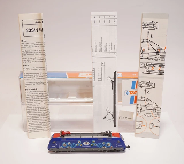 ROCO N 23317 Elektro Lokomotive E-Lok Technisches Hilfswerk DB 101 014 ...