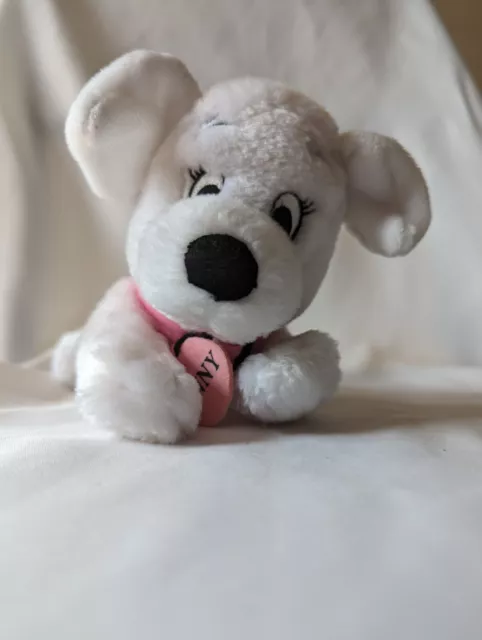 Disney Store 101 Dalmatians Dalmations Penny Puppy Dog Collar Tag Plush Soft Toy