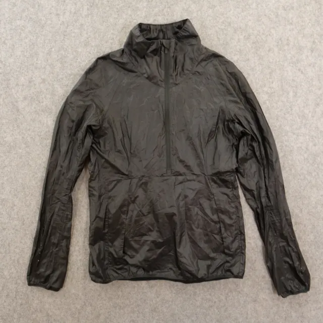 Lululemon Jacket RARE Windbreaker Rain, Run Hooded Jacket Women's Size 2  Black
