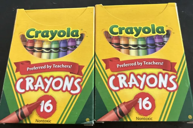 Set of 2 Crayola Crayons, 16-ct. Made in USA