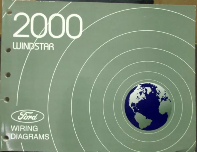 2000 Ford Dealer Electrical Wiring Diagram Service Manual Windstar Van
