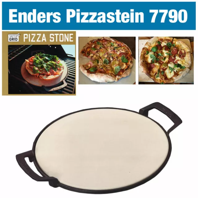 Enders Switch Grid Pizzastein 7790 Pizza Stone 31,5 cm Keramik Rund Grill neu