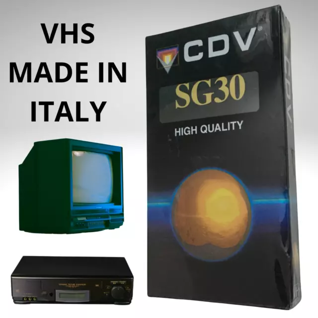 Videocassette VHS Vergini Nuove Sigillate Cassette Nastri per videoregistratore