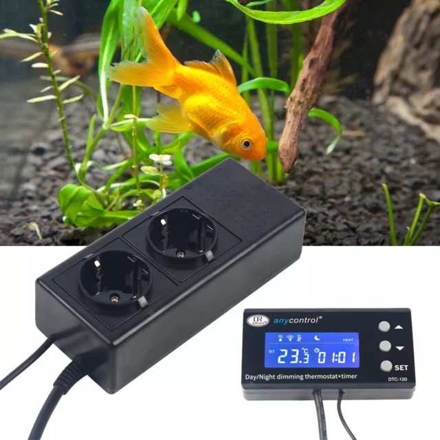 Reptilien Digitaler LCD Aquarium PID Temperaturregler Thermo Control Terrarium