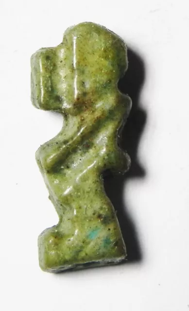 Zurqieh -As4862-  Ancient Egypt, Faience Baboon Amulet. 1075 - 600 B.c