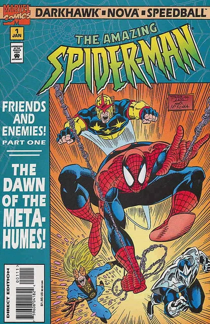 Spider-Man: Friends And Enemies #1 VF/NM; Marvel | Nova Darkhawk Ron Lim - we co