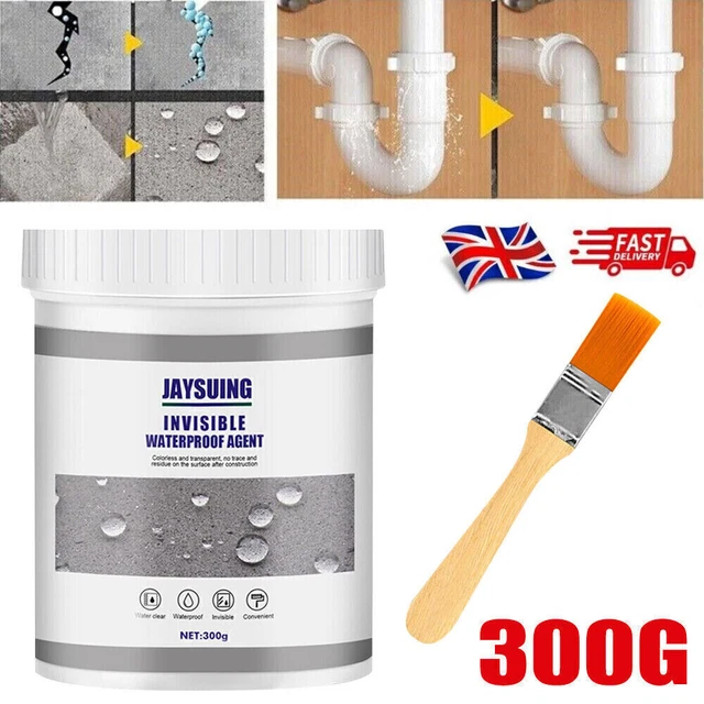 White Polyurethane Waterproof Coating & Sealant - For Roof, Bathroom, Window & Concrete Leak Repair (Anti-Leak Glue)