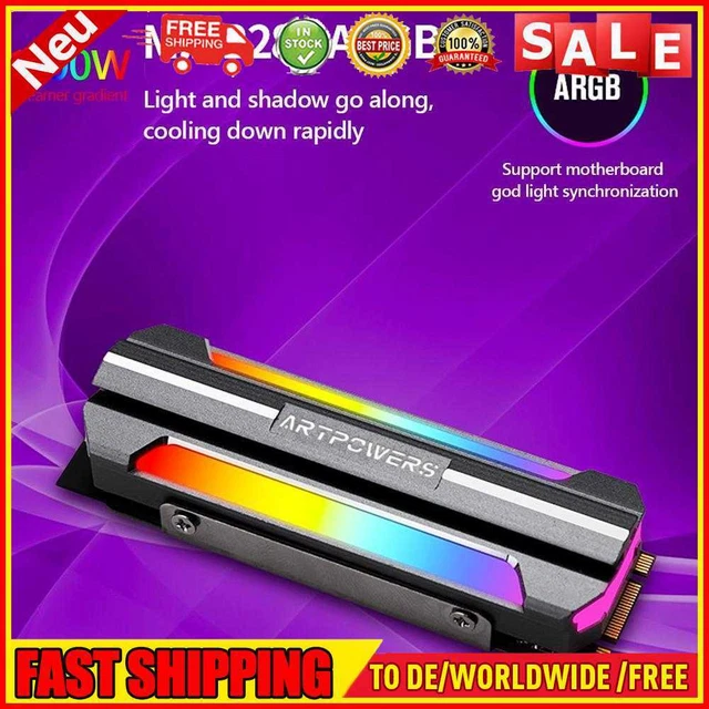 Raffreddatore SSD in alluminio dissipazione di calore M.2 2280 NVME dissipatore di calore disco a stato solido