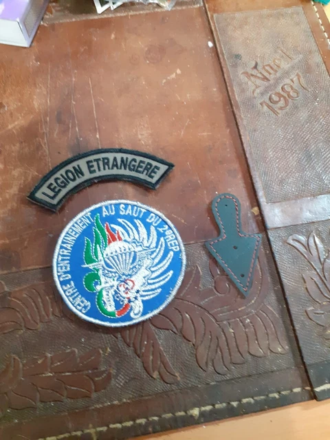 Patch Légion étrangère 4° RE – Insigne Tissu Vintage 11x7cm Original