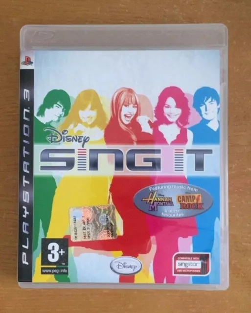 Disney SING IT Hannah Montana e Camp Rock x PS3 usato/in ottime condizioni