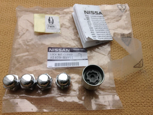NISSAN LOCKING WHEEL Nut Key Ke409 89951 Stamped H Genuine Nissan