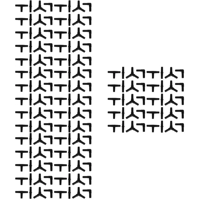 160 pz adattatore per vasche da pesca 3X0,4X0,4CM plastica
