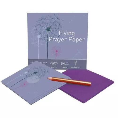 Flying Wish Paper - Write it Light It, & Watch It Fly - 5" x 5" - Mini Kits 2