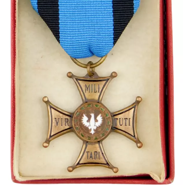 2986 Ww2 Polish Order Virtuti Militari 5Th Class Poland