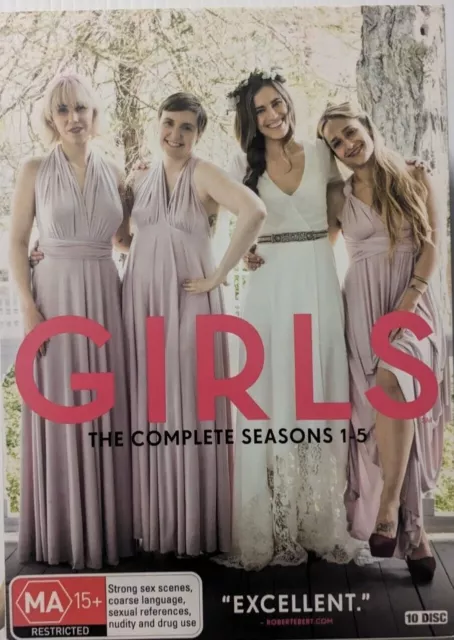 Girls Dvd Complete Seasons 1-5 Dvd 5 Dvd's 10 Discs Box Reg 4 Brand New/Sealed