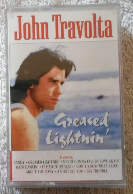 John Travolta ‎ "Greased Lightnin'  K7 audio "Neuve sous cellophane"