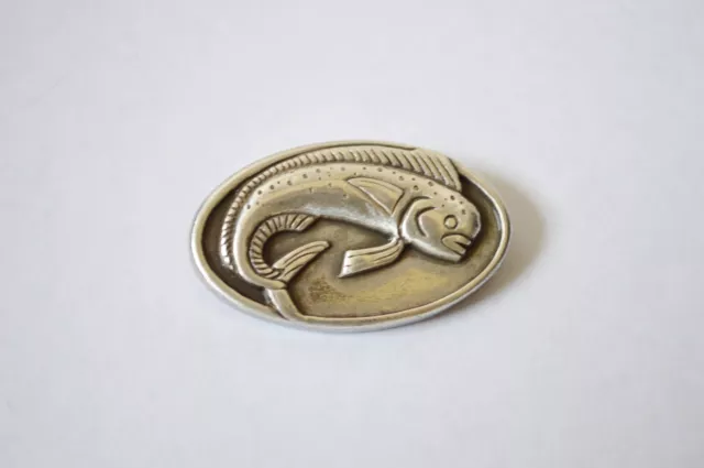 Neu Enmon Mahi Fisch Metall Concho Leder Ozean See Schraube Zurück Craft Silber