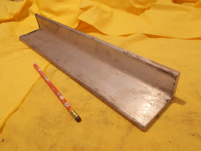 ALUMINUM ANGLE tool die machine shop stock fab 3/8" x 2" x 3" x 16 1/2"