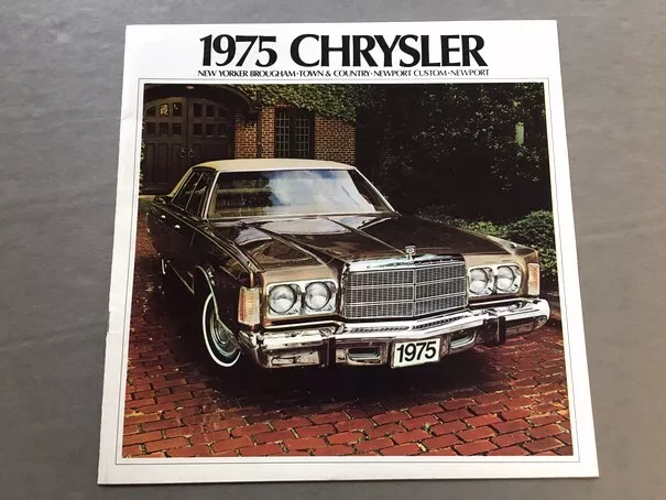1975 Chrysler 16-page Sales Brochure Catalog - Newport New Yorker Town & Country