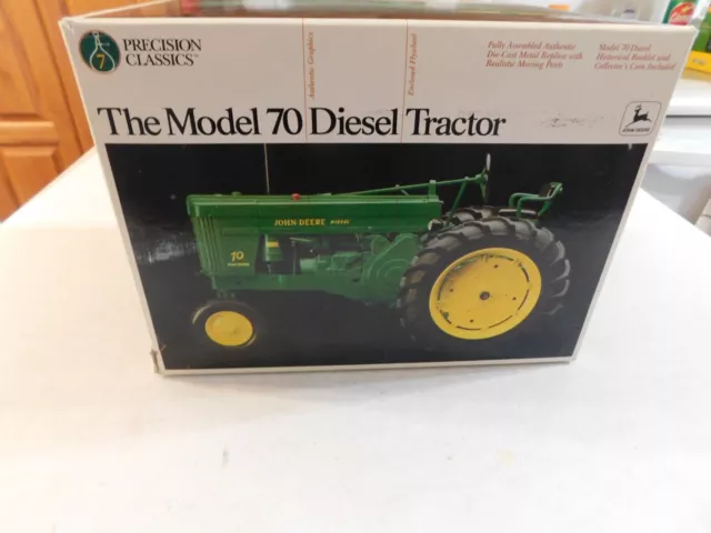 1995 Ertl Precision #7 Classic John Deere 70 Diesel Tractor & Coin & Papers Vg