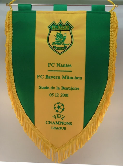FC NANTES PALMARES fanion wimpel pennant football ancien rare FC NANTES PALMARES fanion wimpel pennant football ancien rare