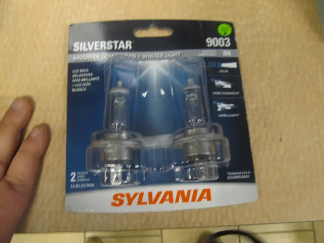 Sylvania Silverstar 9003 Bright White Two Bulbs New