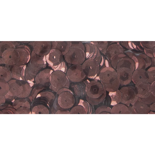 Lentejuelas Chocolate Oscuro Ø 6 MM Hinchado Caja 6G Lavable