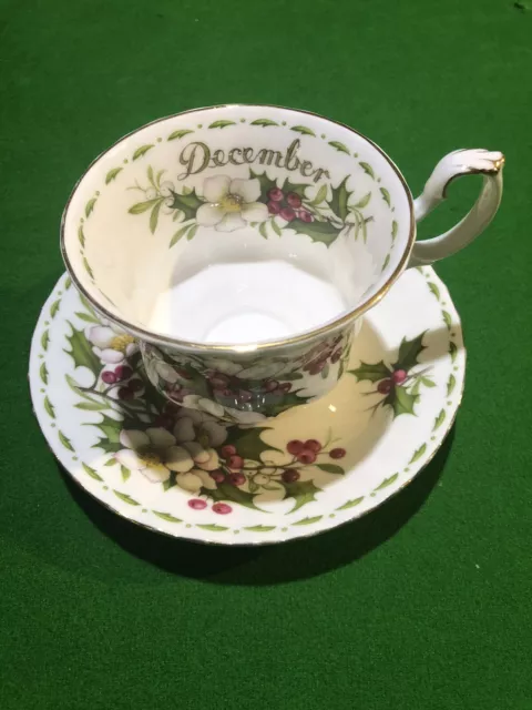 Royal Albert Christmas Rose Teacup & Saucer.