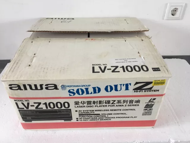 AIWA LV-Z1000 NTSC LASERDISC Player LD, NEU OVP - vom Händler