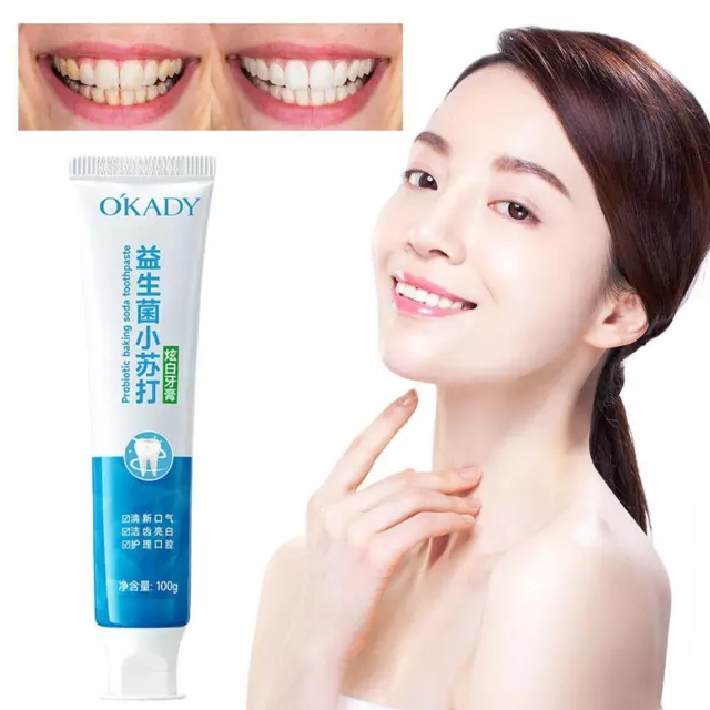 100g Probiotics Whitening Toothpaste Stain Removing Brightening Toothpaste O2J2