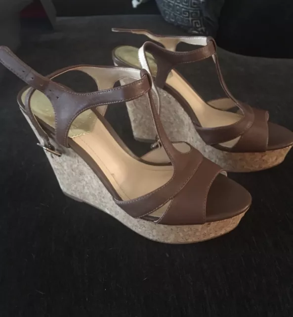 Vince Camuto Inslo2 Saddle/Natural Wedge Sandal 7.5