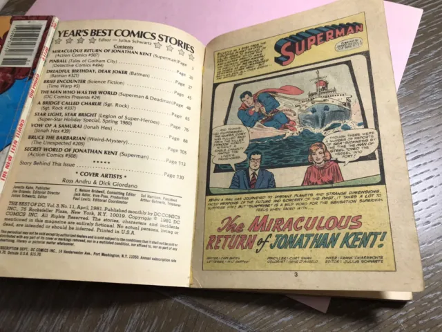 The Year’s Best Comics Stories Mini Comic Blue Ribbon Digest 1981 #11 Vol. 3 3
