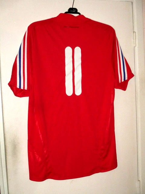 Maillot Vintage Equipe De France Espoirs ? 2008-2009, N°11, Adidas, Taille L