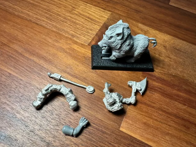 Snakebite Ork Boar Boy - Metal - 1990s Rogue Trader Era - OOP Warhammer 40k