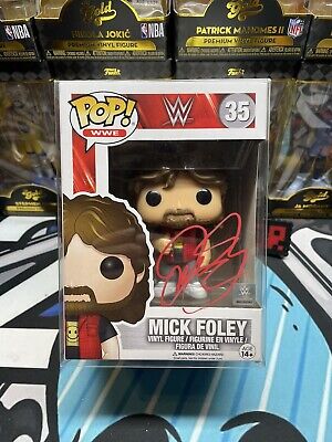 Funko Pop! WWE Wrestling Mick Foley #35 Vaulted , Signed With JSA Certification