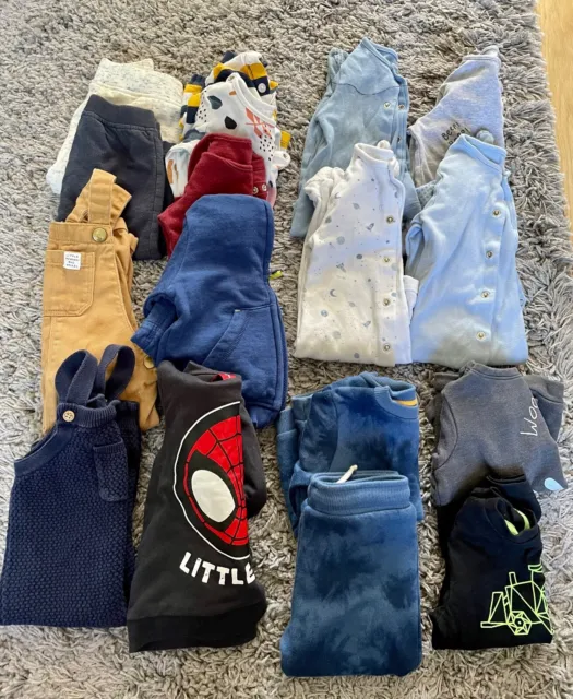 Bundle of baby boy clothes 9-12 months