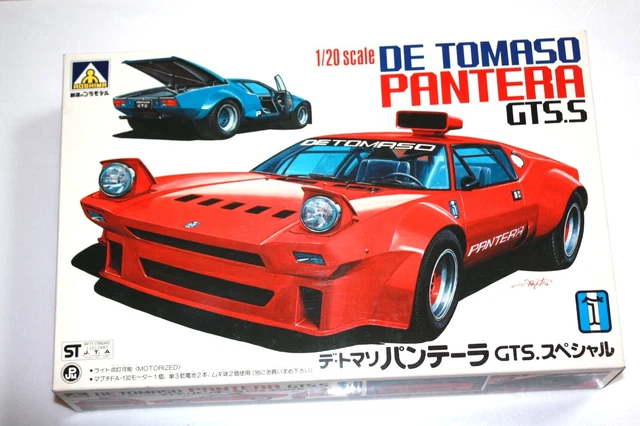 AOSHIMA 1/20 SCALE DE TOMASO PANTERA GTS.Special MODEL KIT EUR 105,68 ...