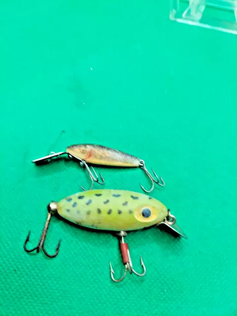 Old fishing lure very small L&S lure and a spin dancer by arbogast , beaters.