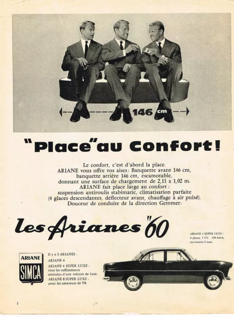 Publicite Advertising 045  1959  Simca   Ariane 4