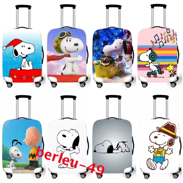 Snoopy Travel Luggage Suitcase Cover Elastic Protector Washable Bag 18-32" Gift