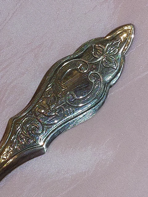 RAVINET DENFERT PELLE à tarte gâteaux Art Nouveau manche argent minerve