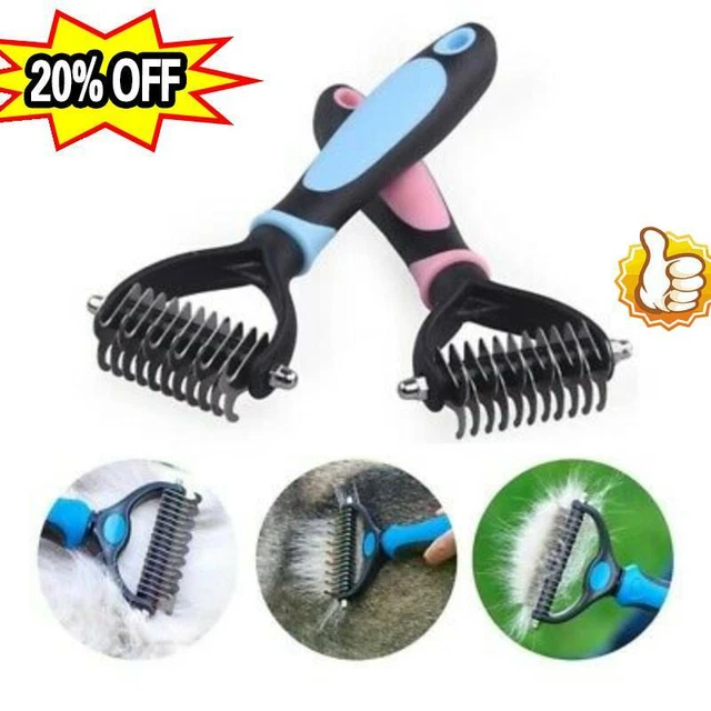 Dog Pet Cat Grooming Comb Brush Undercoat Rake Dematting Deshedding TrimmerTool
