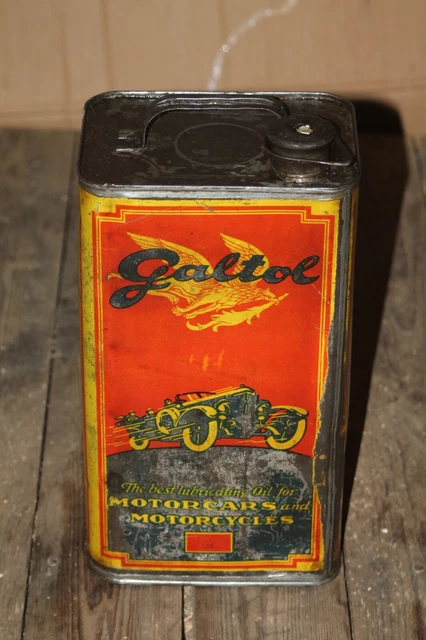 Öldose Ölkanne GALTOL 1920er /  mobiloil aeroshell shell  polarine opaline 3